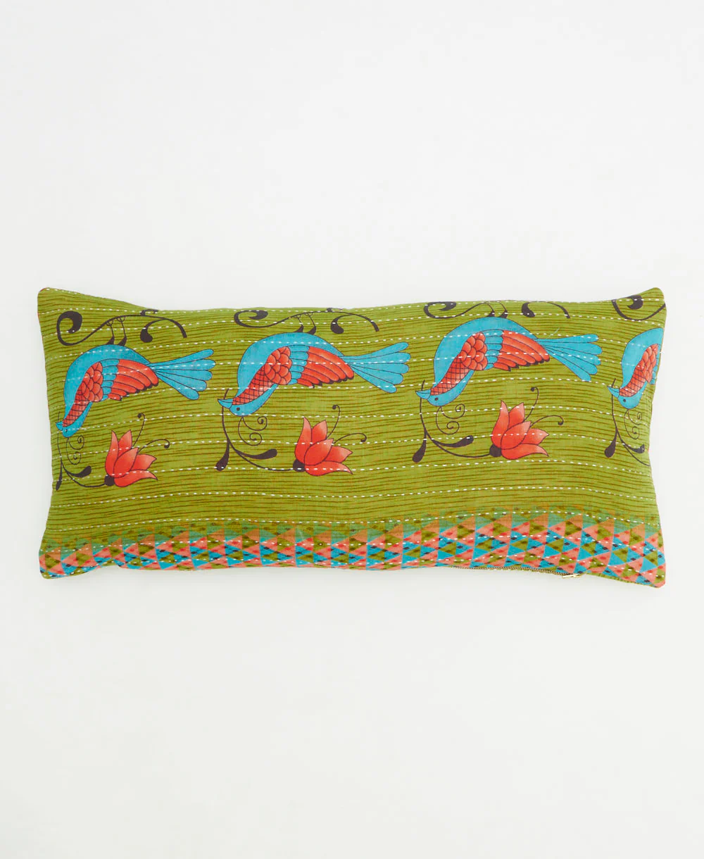 Kantha Lumbar Pillow - No. 260303
