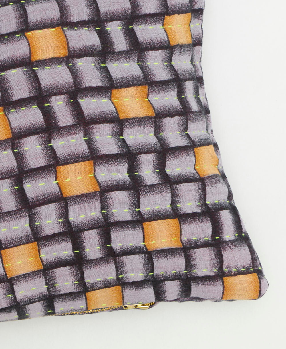 Kantha Lumbar Pillow - No. 260308 - Image 3