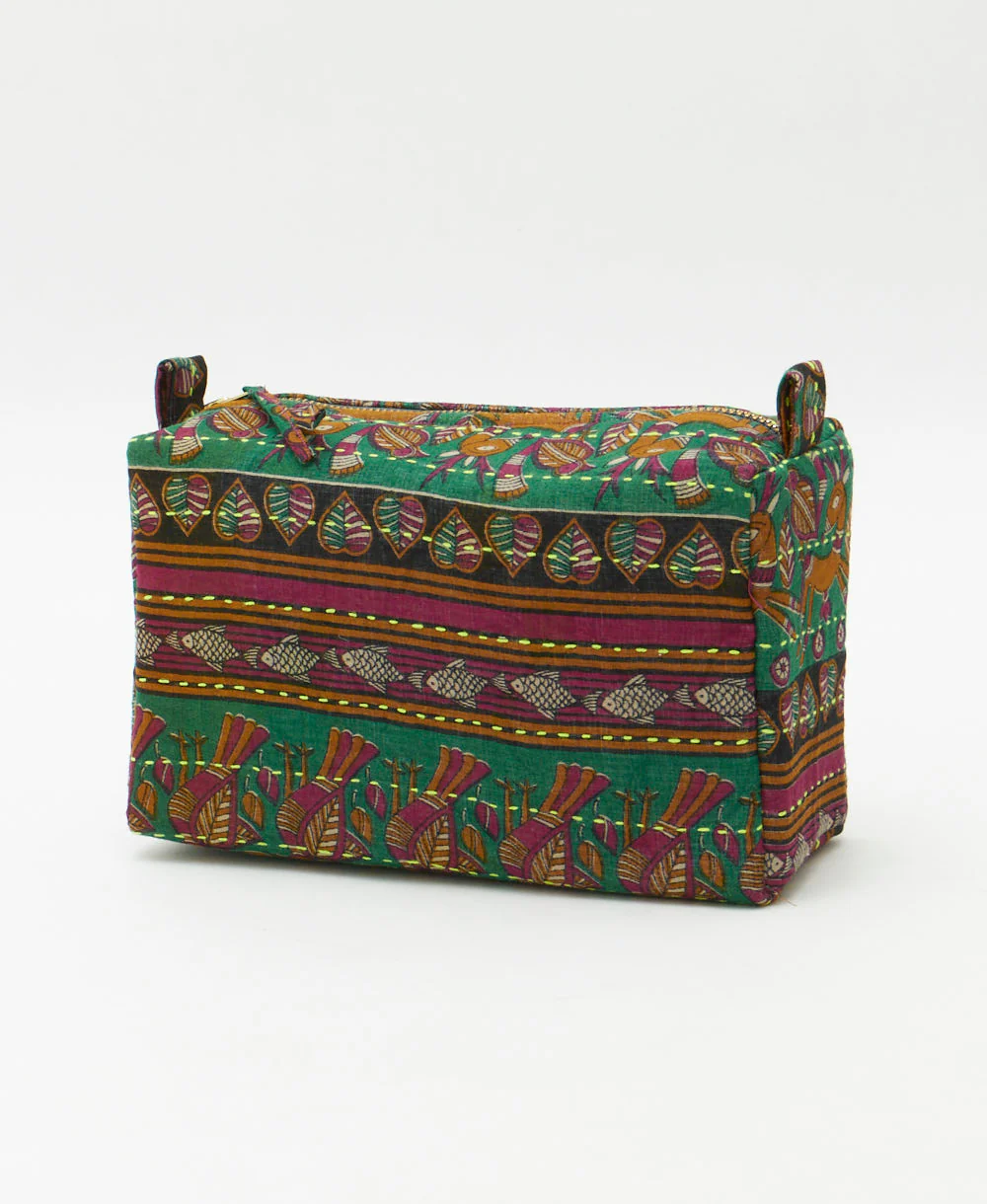 Kantha Medium Toiletry Bag - No. 260306 - Image 2