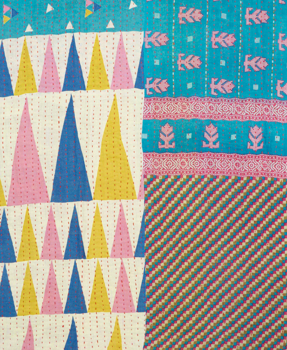 Kantha Quilt Throw - No. 250705 - Image 2