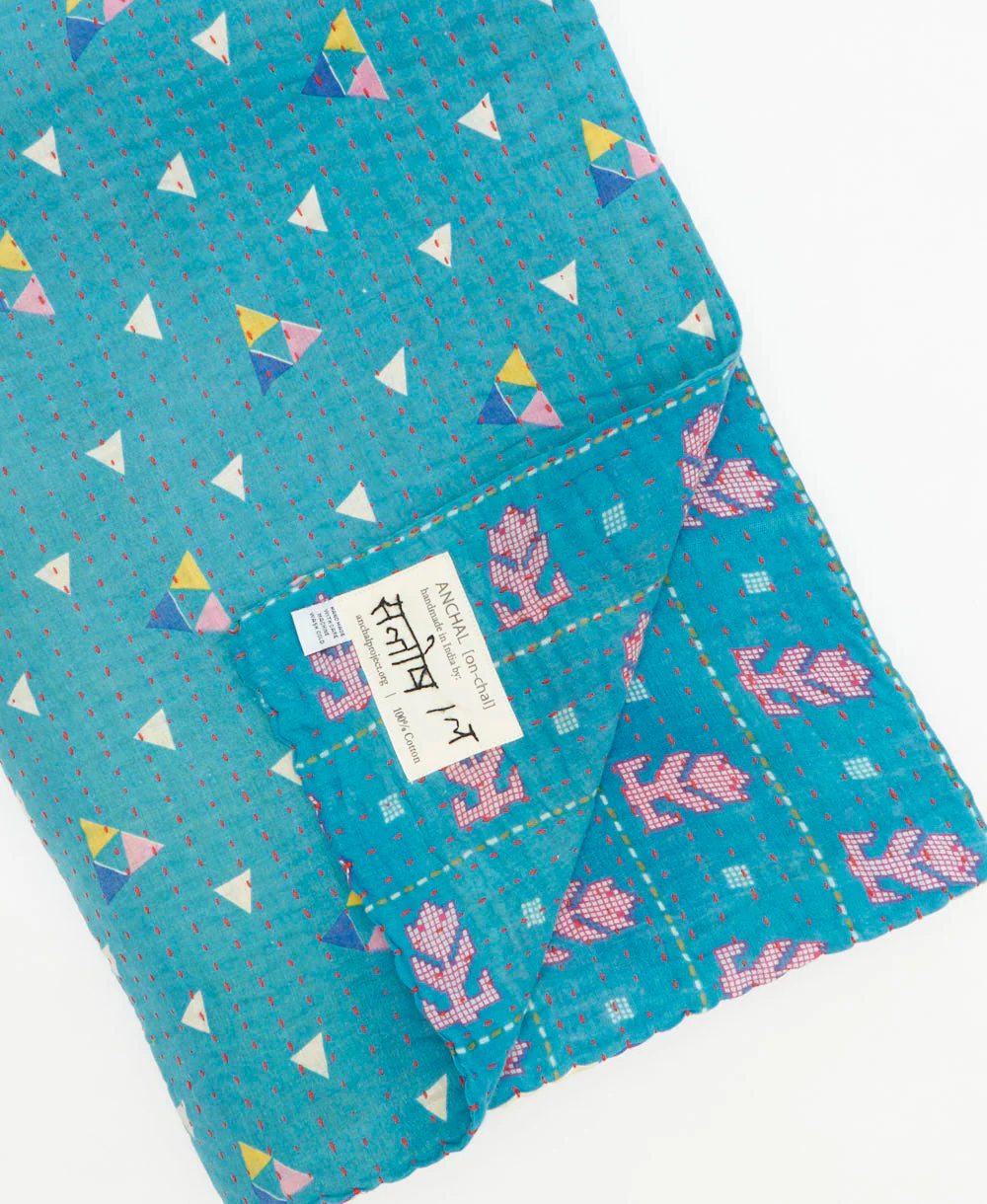 Kantha Quilt Throw - No. 250705 - Image 3