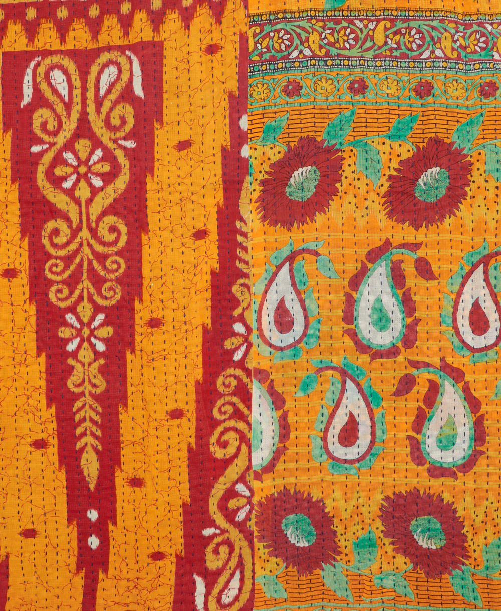 Kantha Quilt Throw - No. 250723 - Image 4