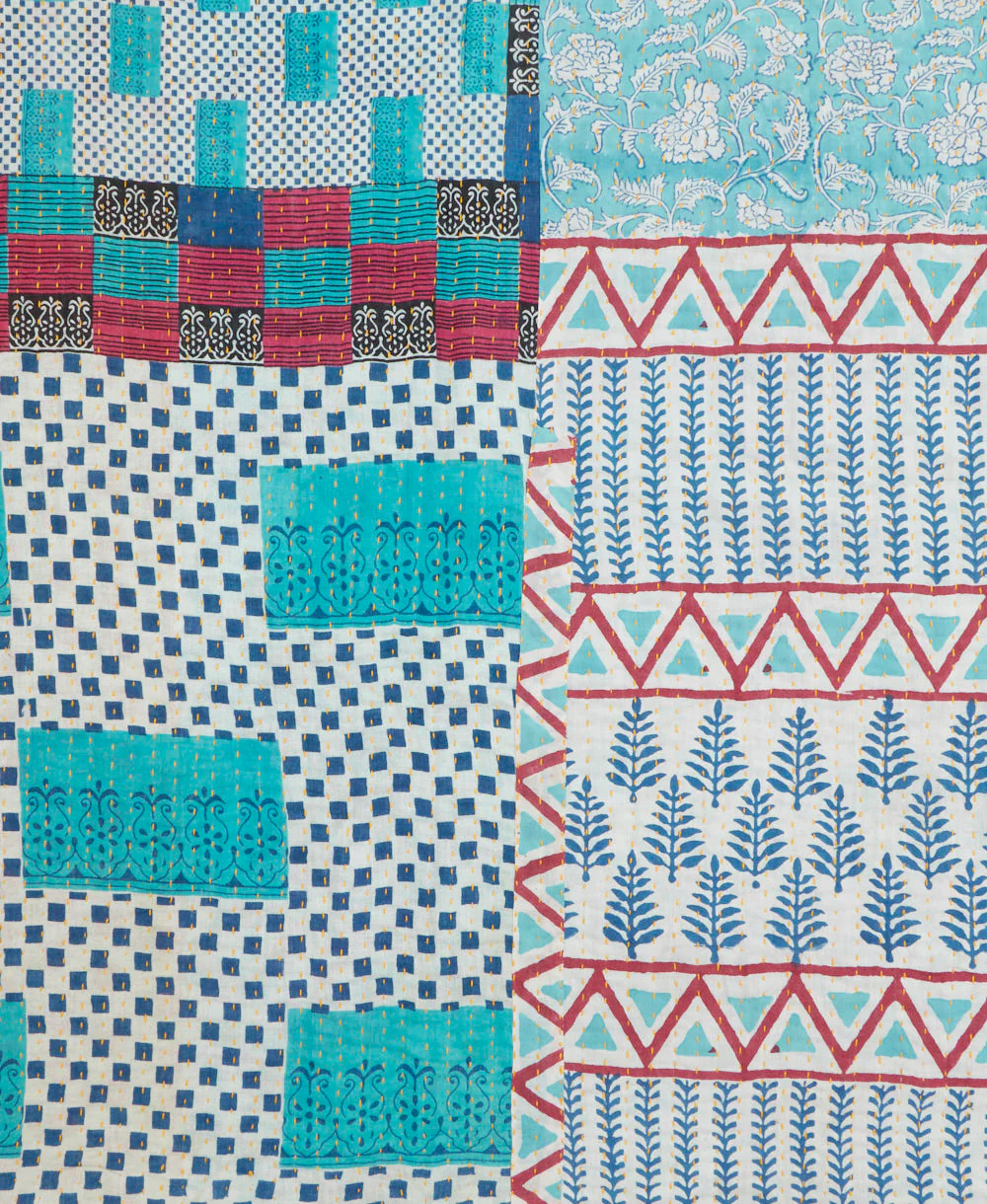 Kantha Quilt Throw - No. 250808 - Image 4