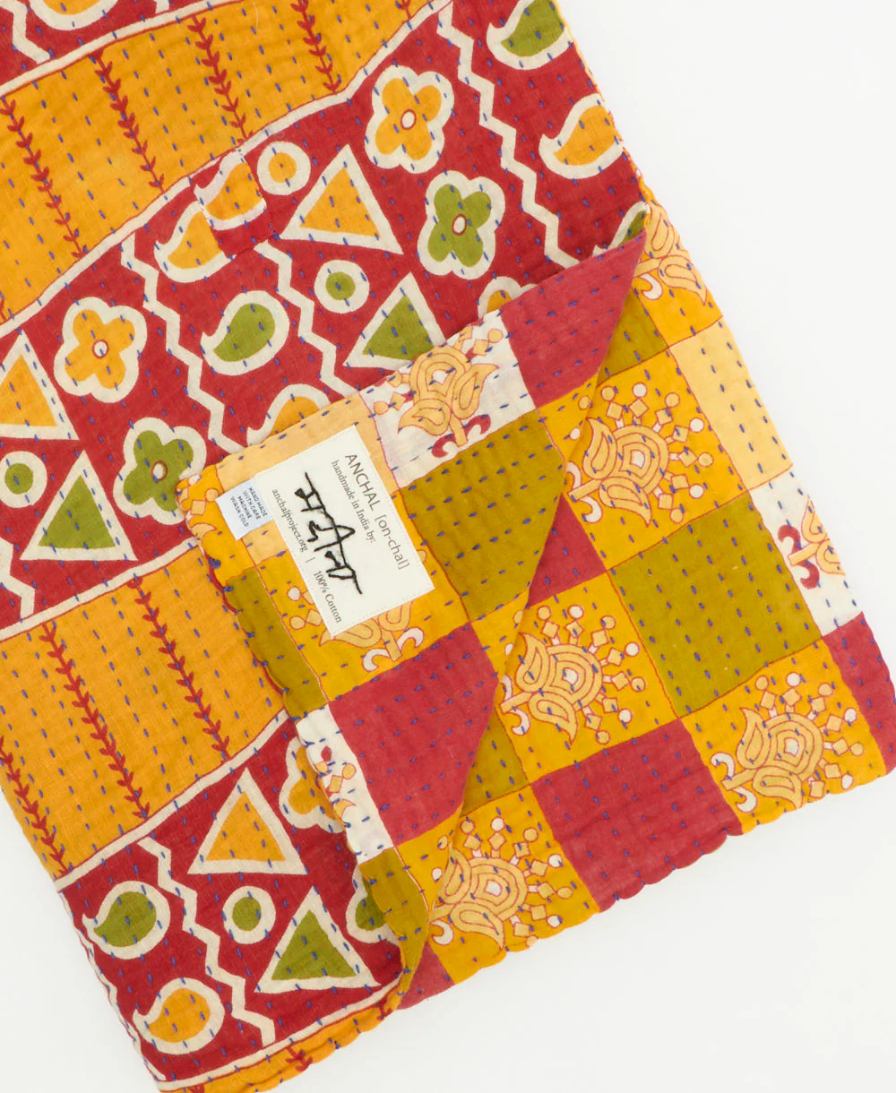 Kantha Quilt Throw - No. 260114 - Image 2
