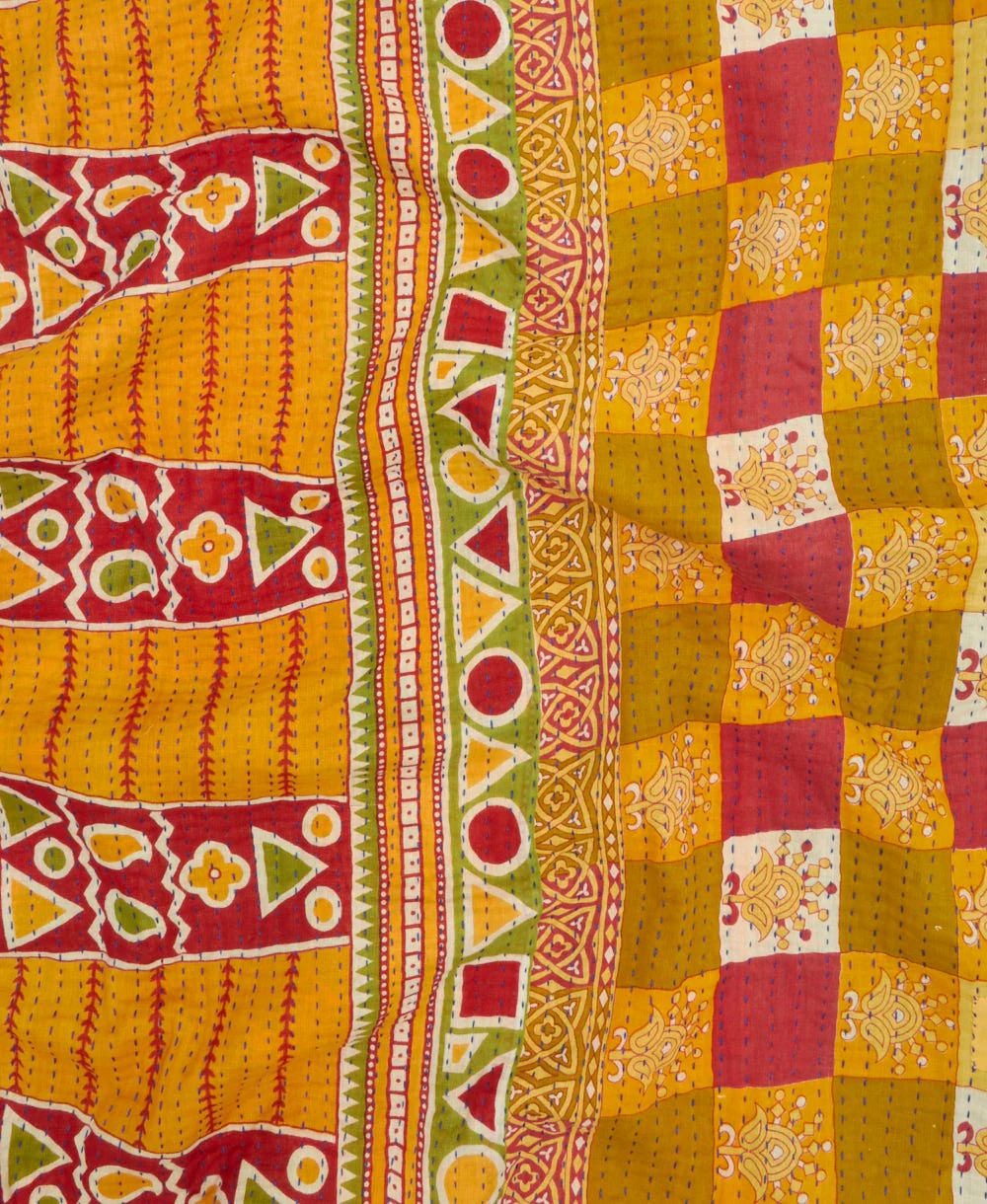 Kantha Quilt Throw - No. 260114 - Image 4