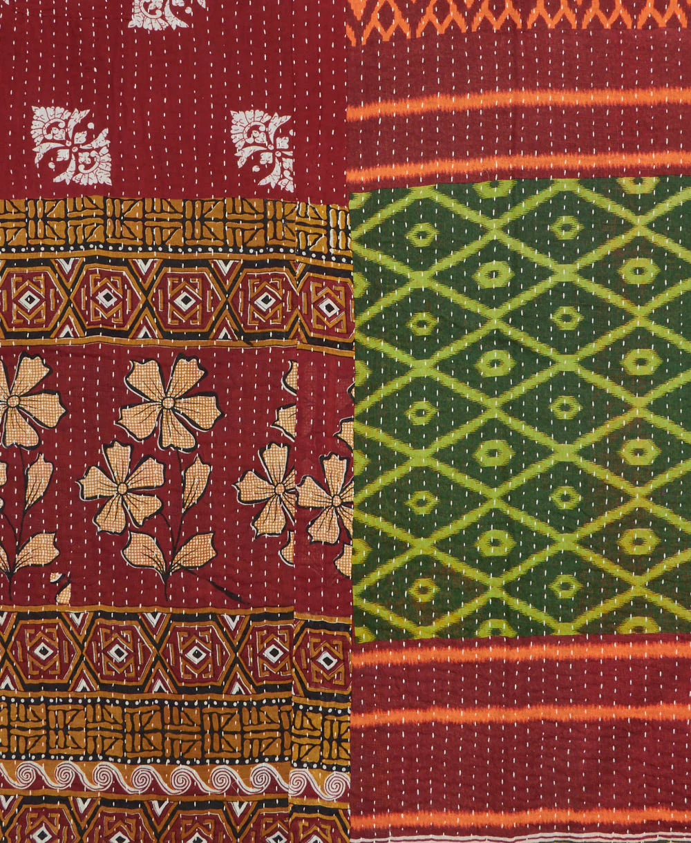 Kantha Quilt Throw - No. 260201 - Image 3
