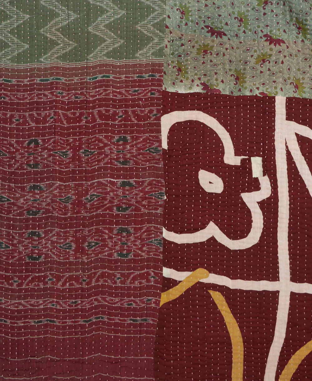 Kantha Quilt Throw - No. 260302 - Image 4