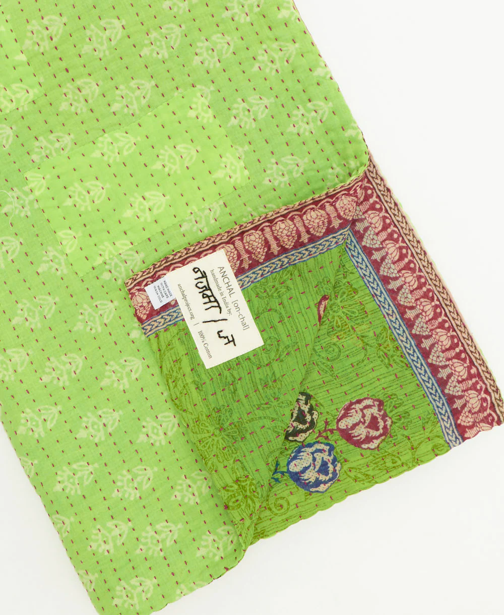 Kantha Quilt Throw - No. 260307 - Image 2
