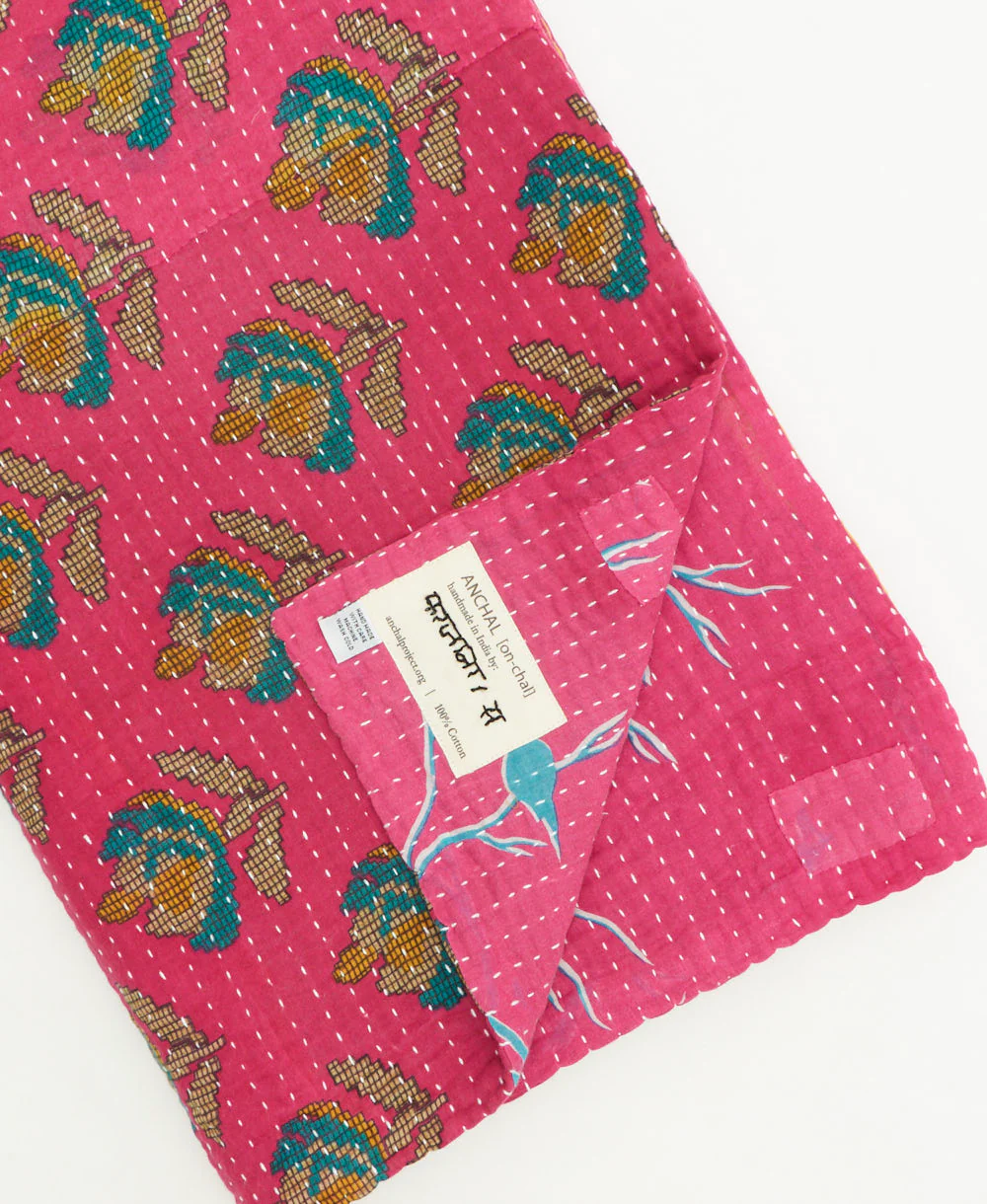 Kantha Quilt Throw - No. 260308 - Image 2