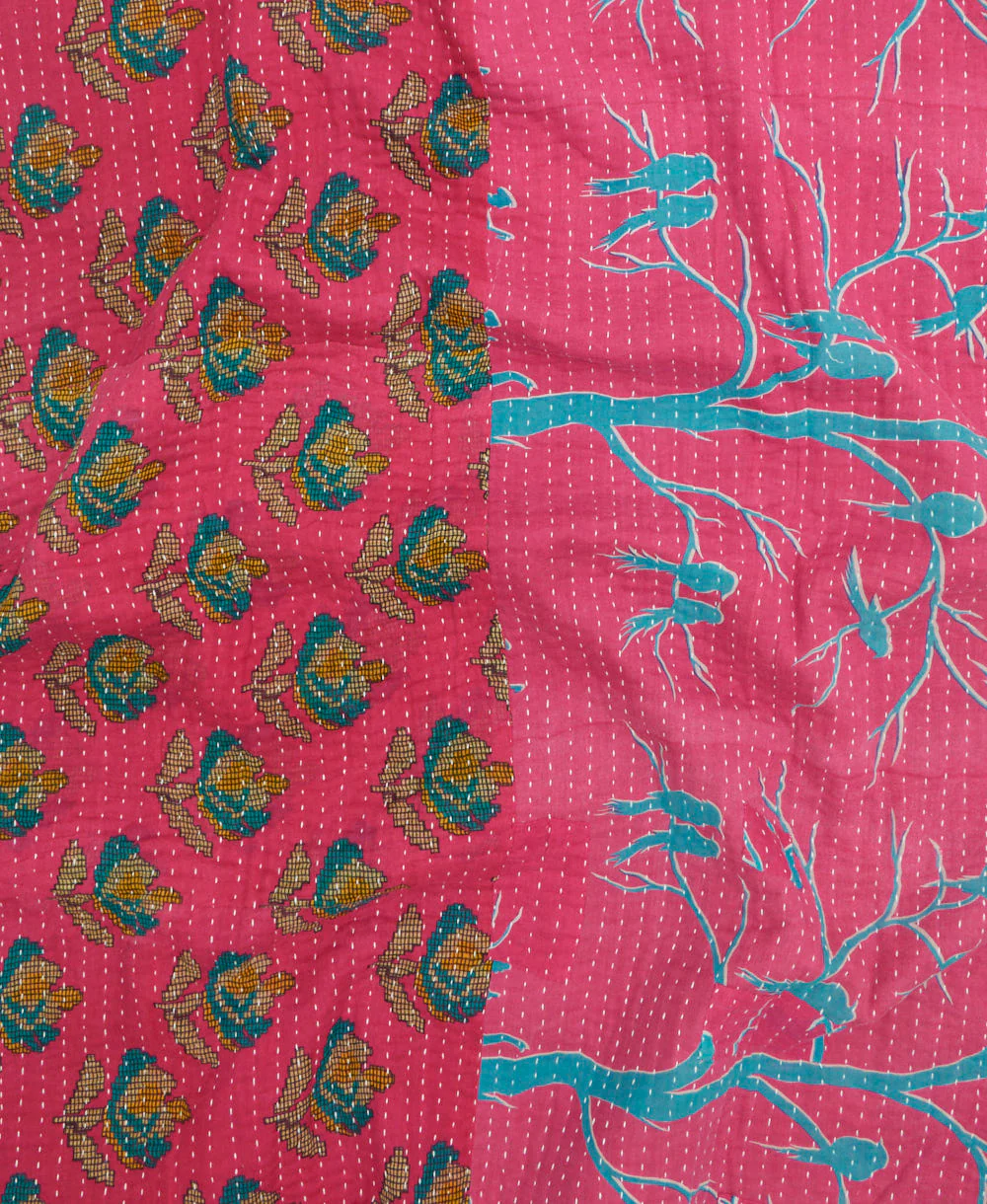 Kantha Quilt Throw - No. 260308 - Image 3