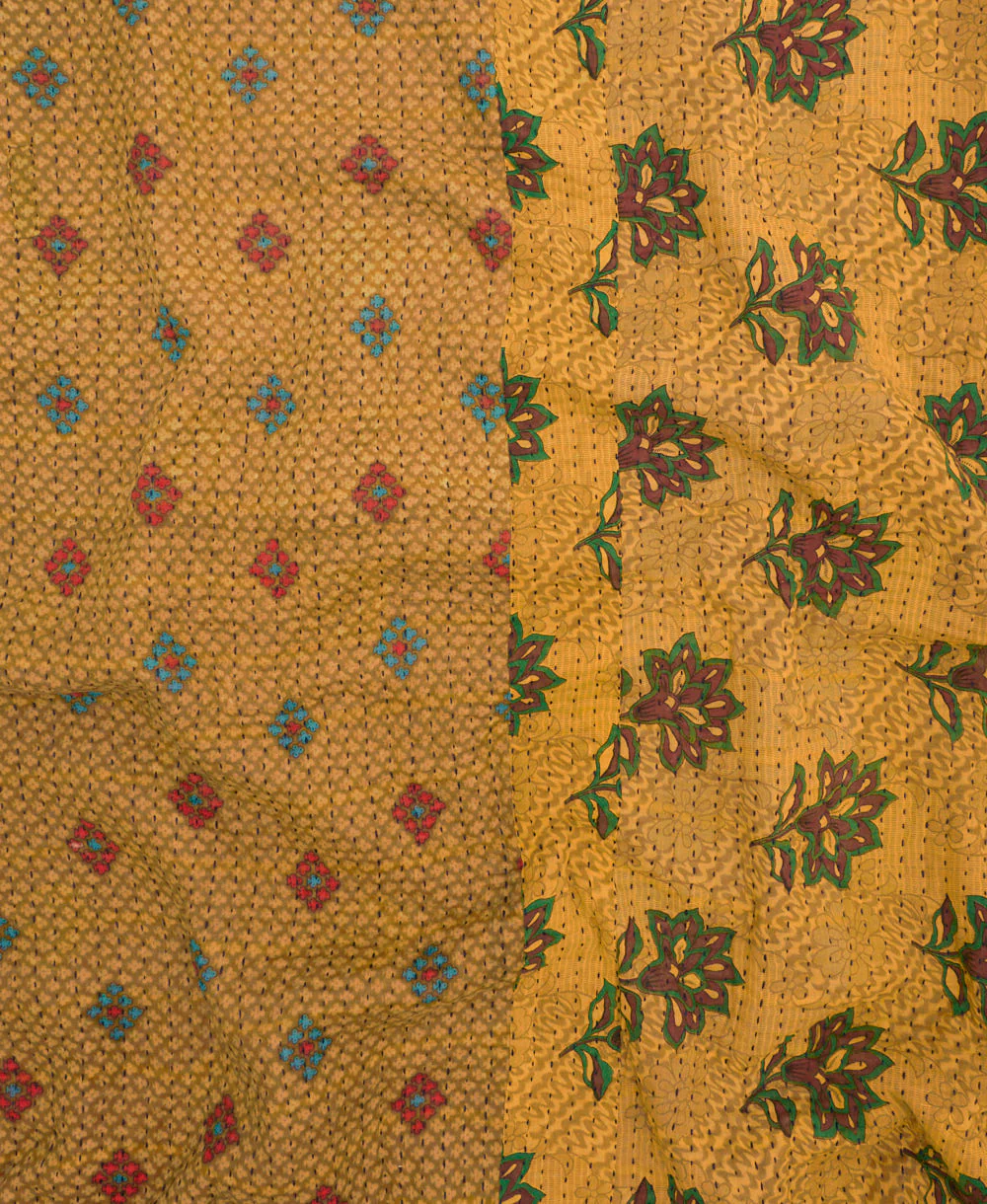 Kantha Quilt Throw - No. 260311 - Image 4