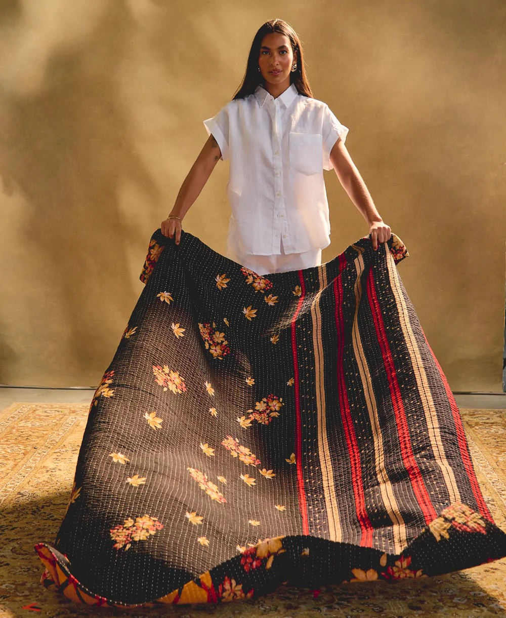 Kantha Quilt Throw - No. 260329 - Image 5