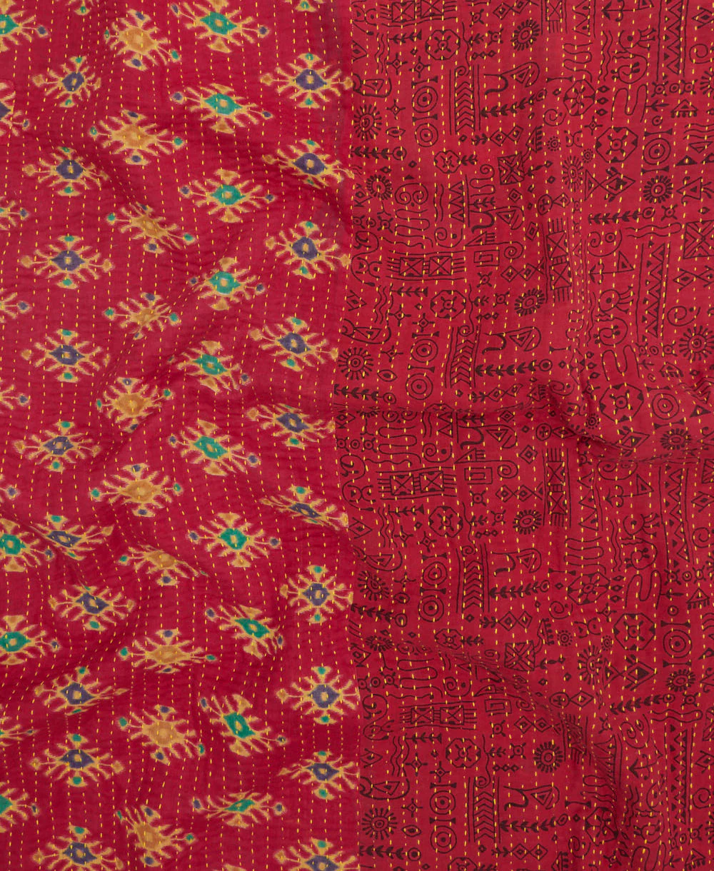 Kantha Quilt Throw - No. 260313 - Image 4