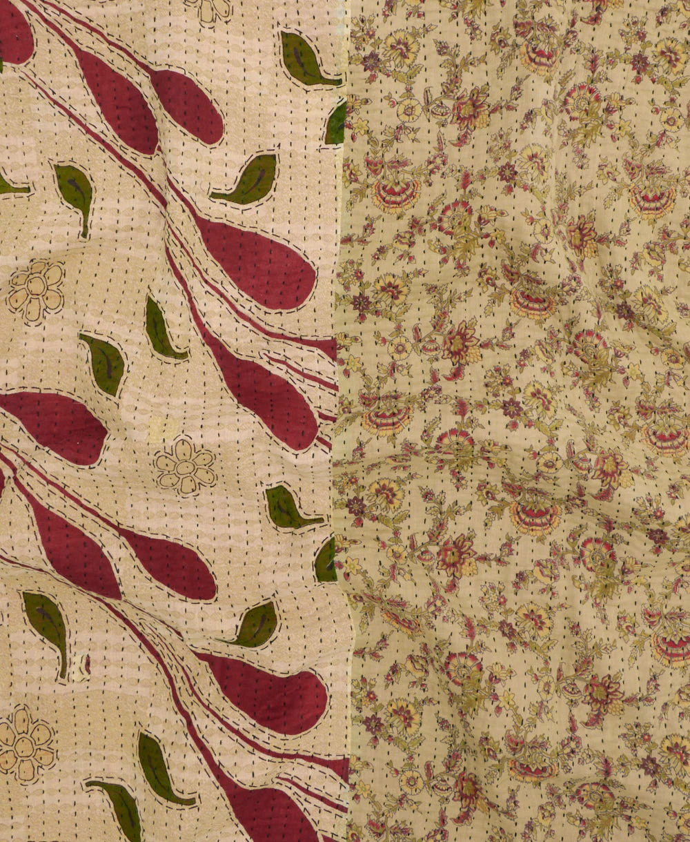 Kantha Quilt Throw - No. 260316 - Image 4