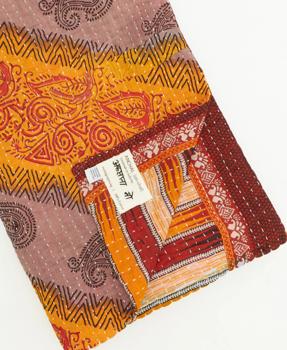 Kantha Quilt Throw - No. 260320 - Image 2