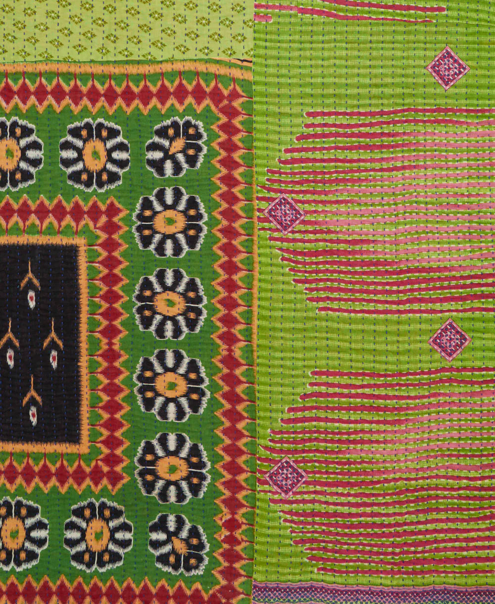 Kantha Quilt Throw - No. 260324 - Image 4