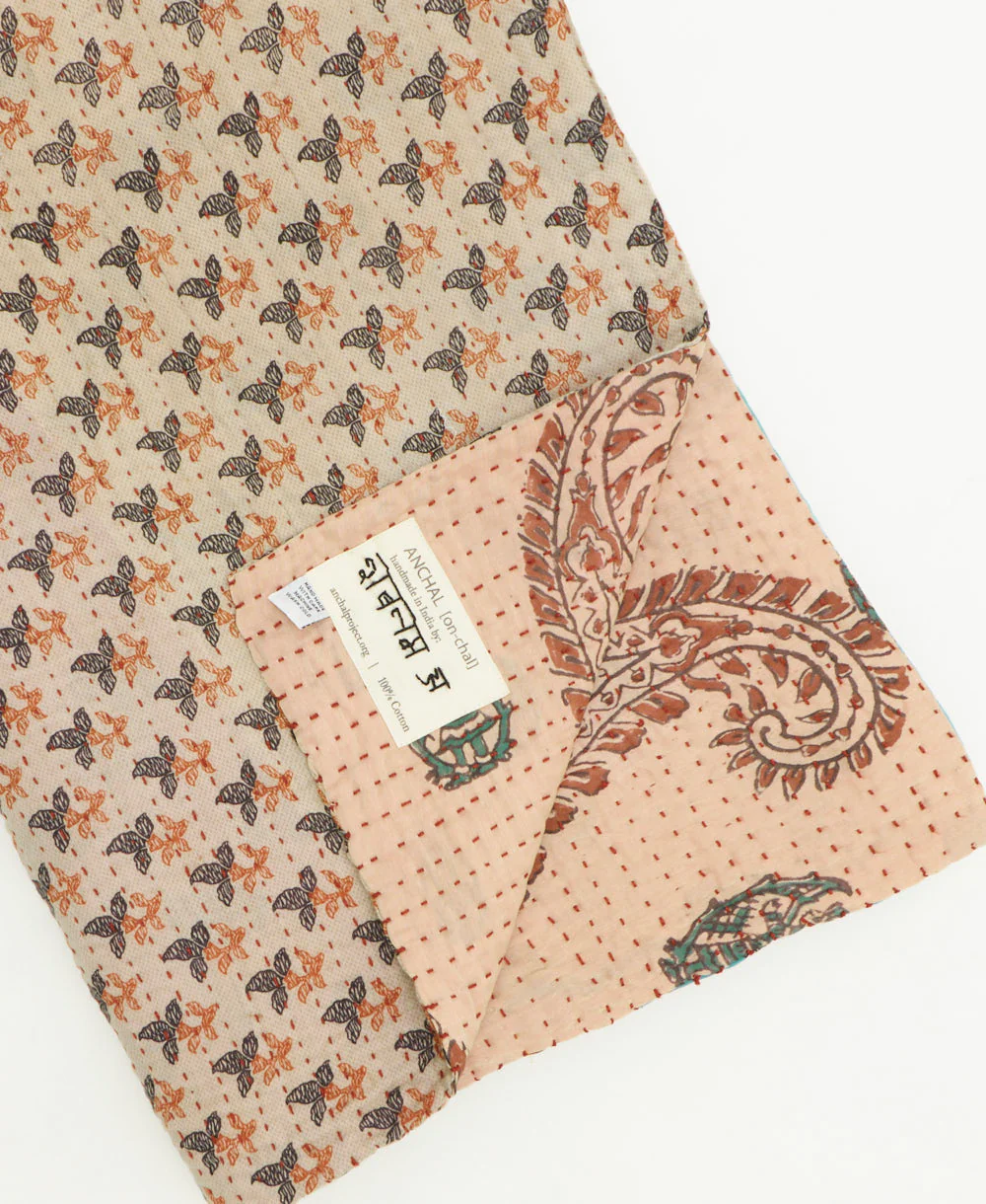 Kantha Quilt Throw - No. 260331 - Image 2
