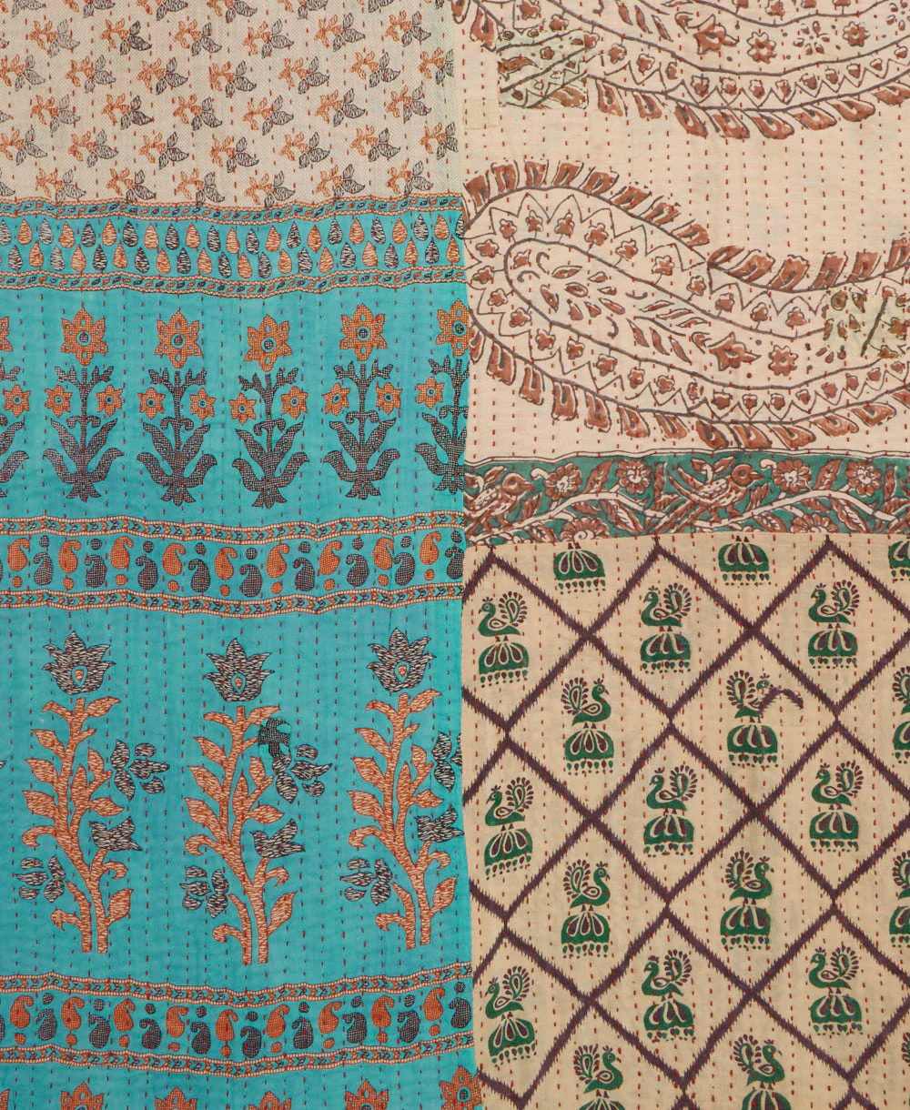 Kantha Quilt Throw - No. 260331 - Image 3