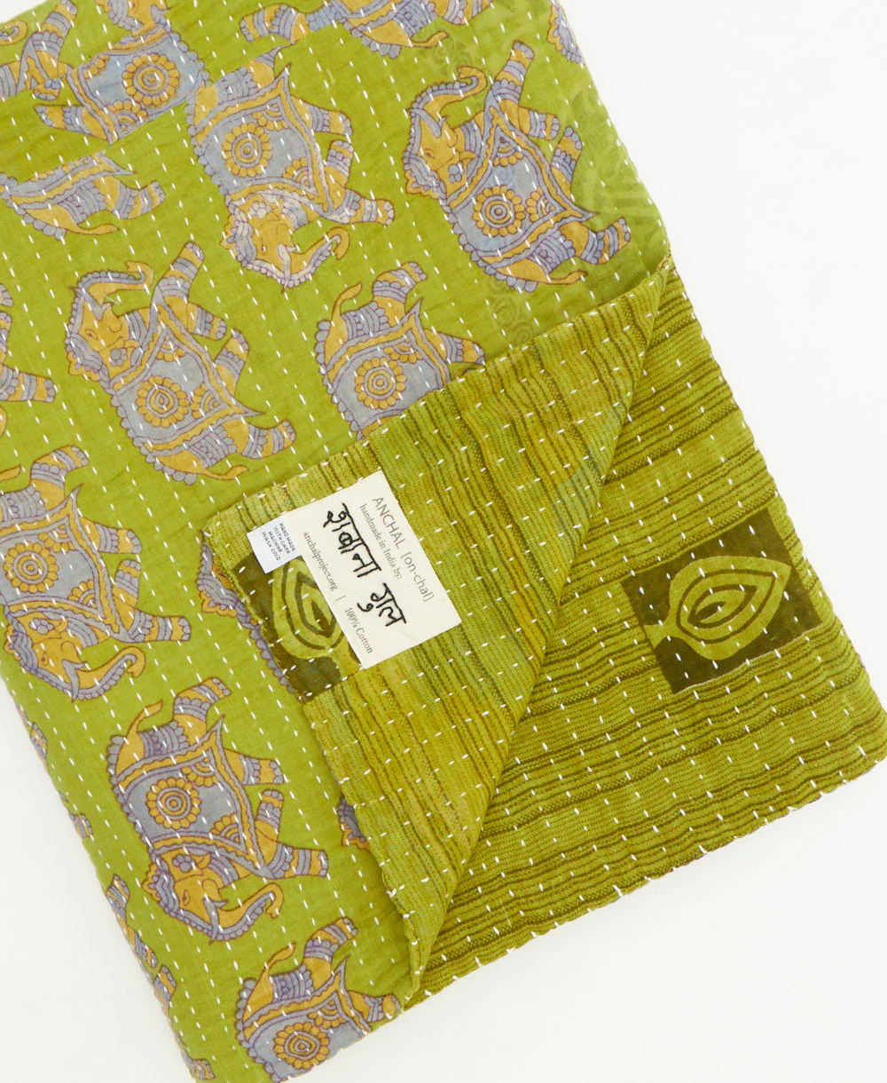 Kantha Quilt Throw - No. 260341 - Image 2