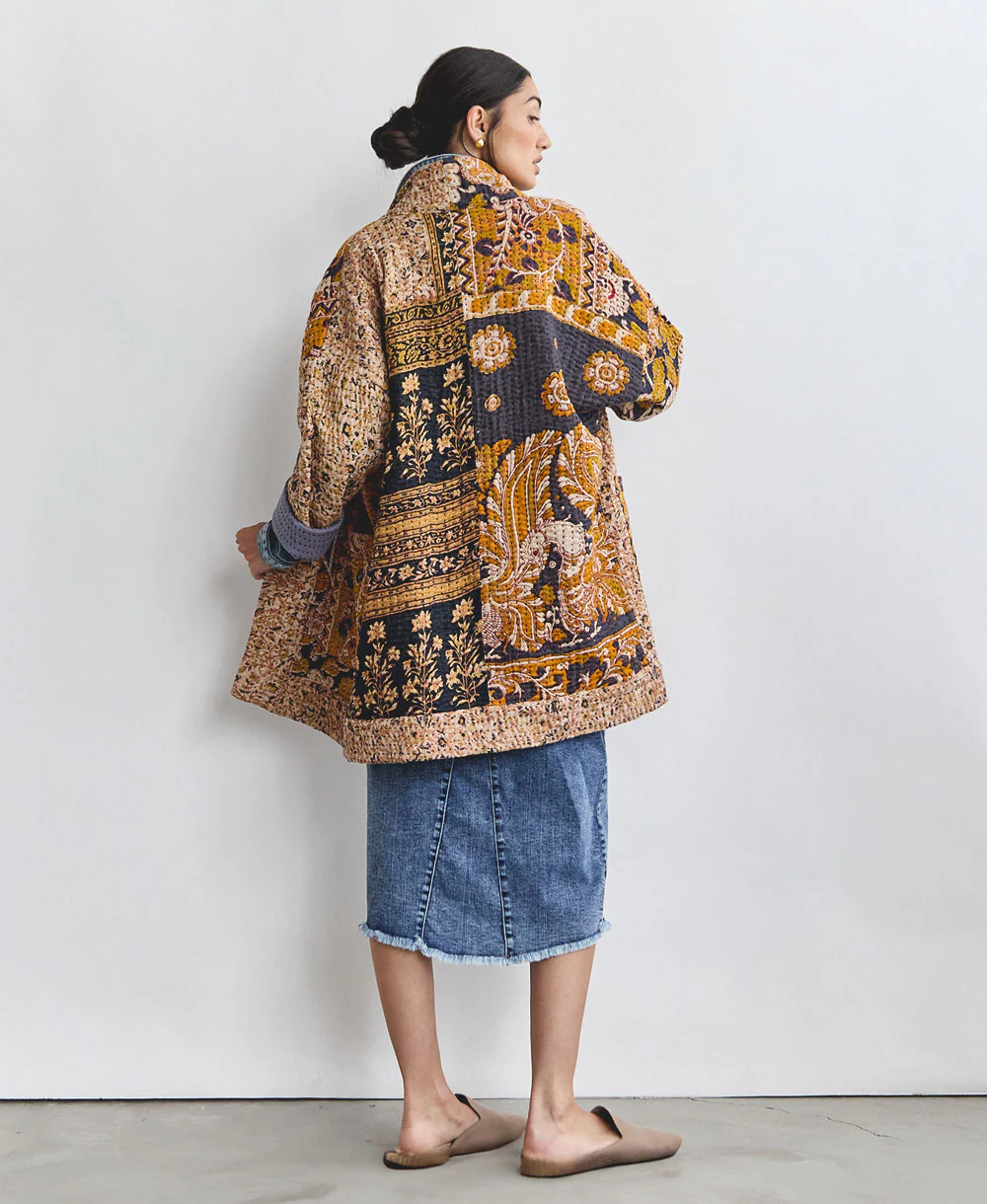 Kantha Quilted Jacket - No. 240530 - Image 4