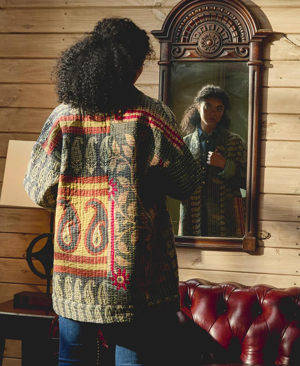 Kantha Quilted Jacket - No. 250626 - Image 4