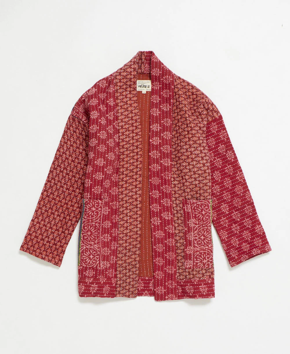 Kantha Quilted Jacket - No. 250702 - Image 2