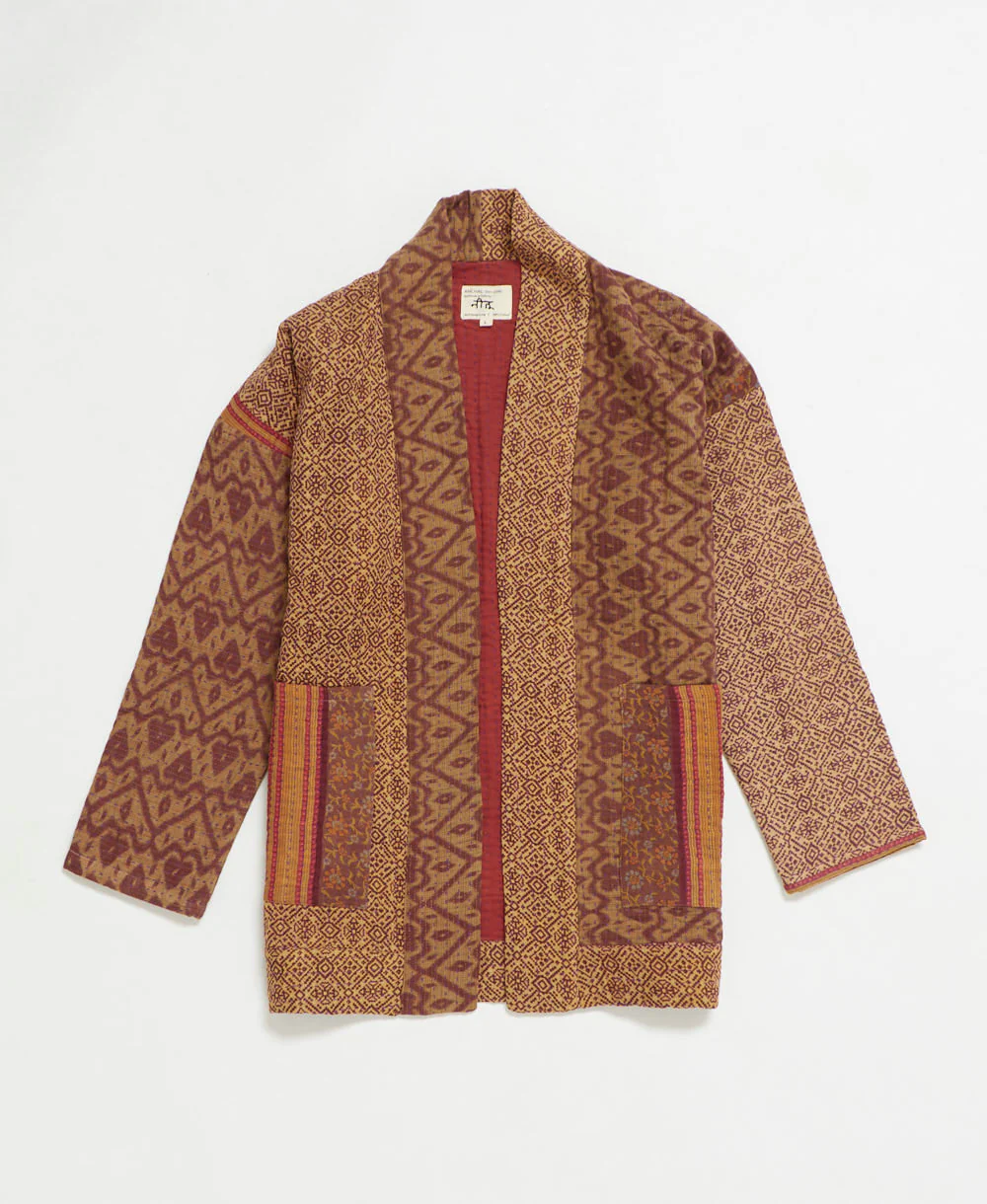 Kantha Quilted Jacket - No. 250713 - Image 2