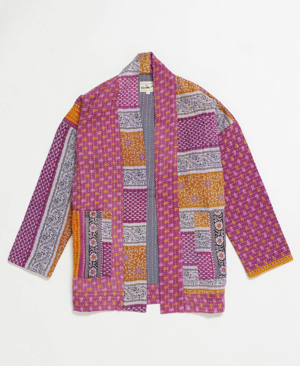 Kantha Quilted Jacket - No. 250714 - Image 2
