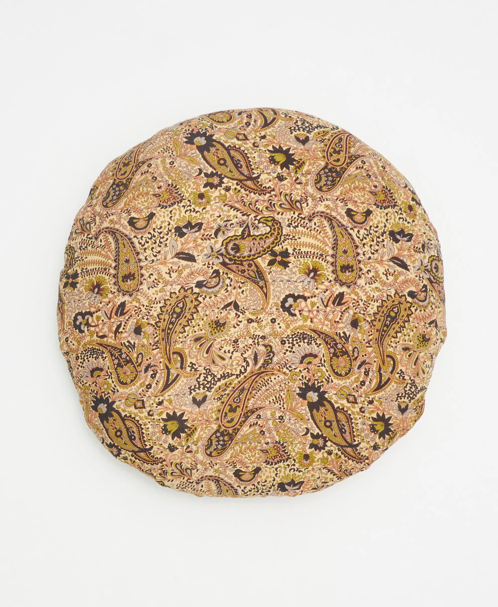 Kantha Round Pillow - No. 240323