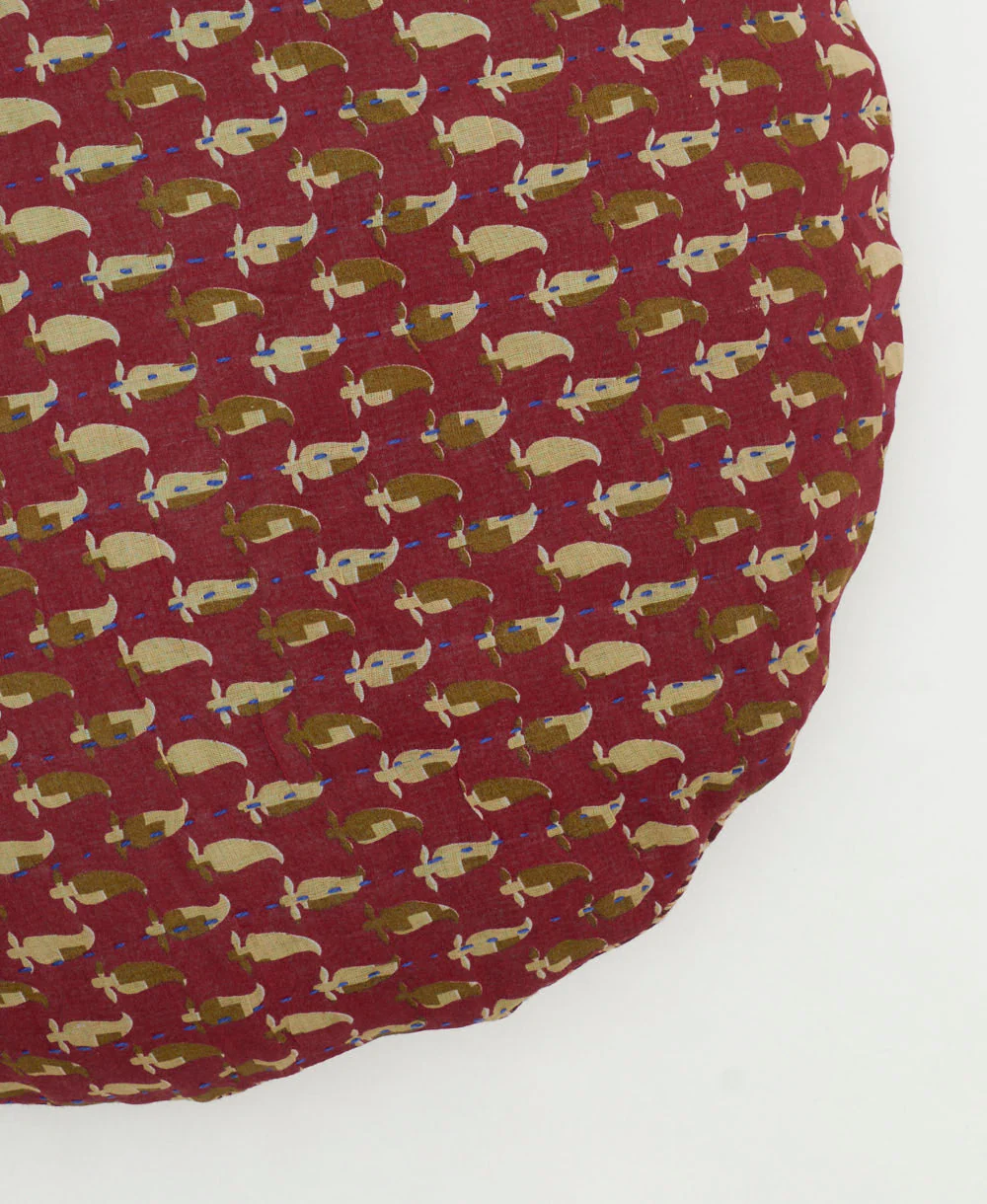 Kantha Round Pillow - No. 250506 - Image 3