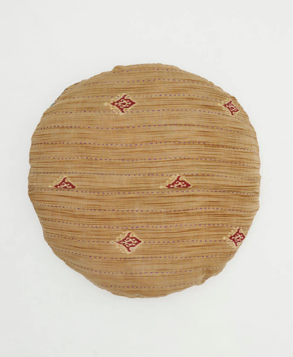 Kantha Round Pillow - No. 250507 - Cover Only - Image 2