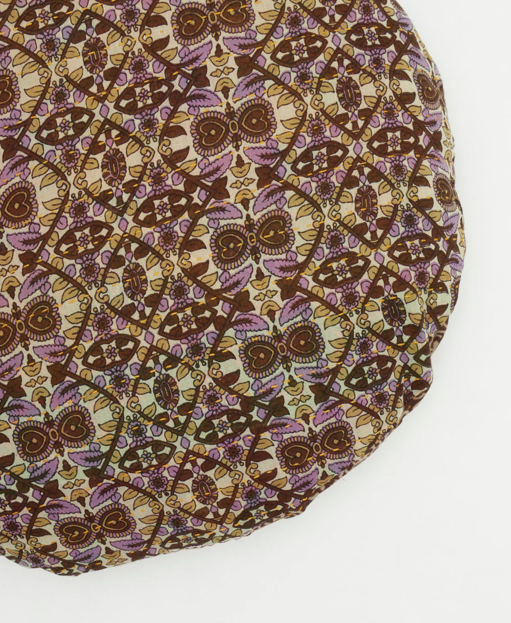 Kantha Round Pillow - No. 250511 - Image 3