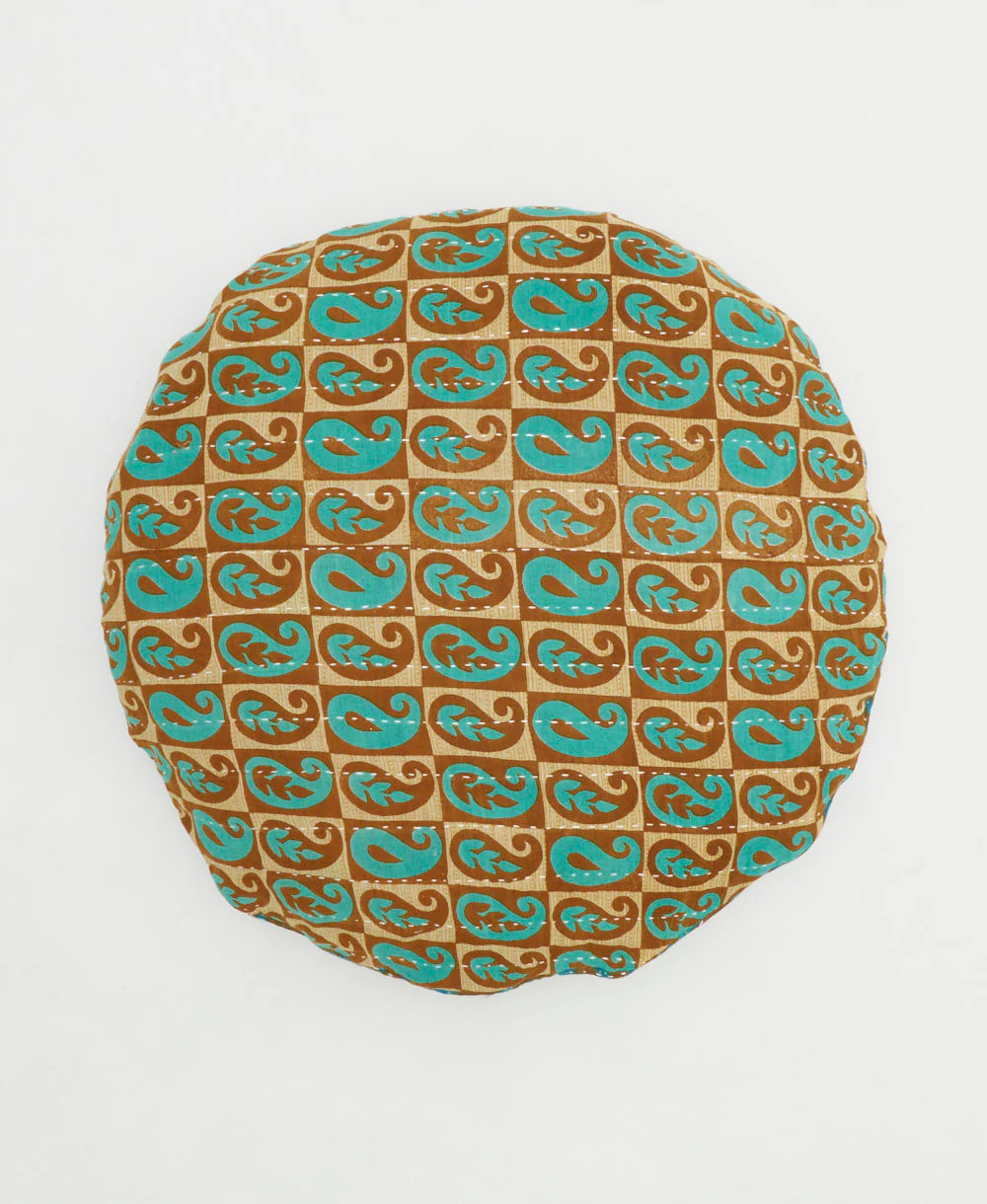 Kantha Round Pillow - No. 250513