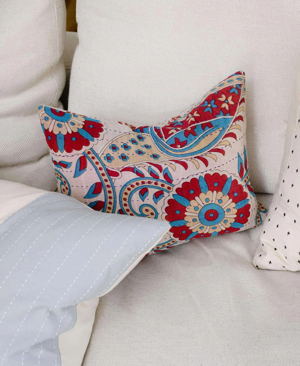 Kantha Small Pillow - No. 250511 - Cover Only - Image 4