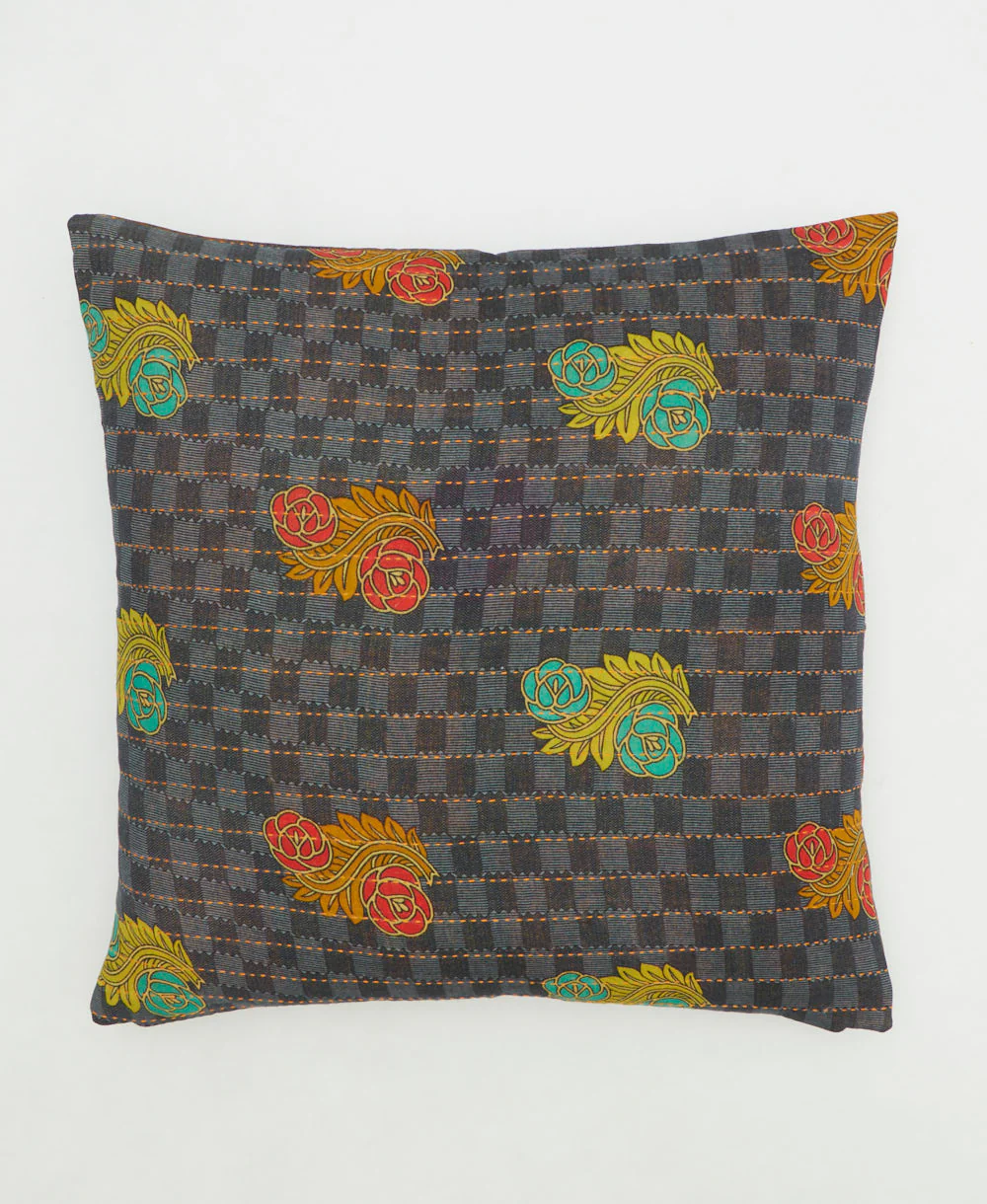 Kantha Throw Pillow - No. 260117