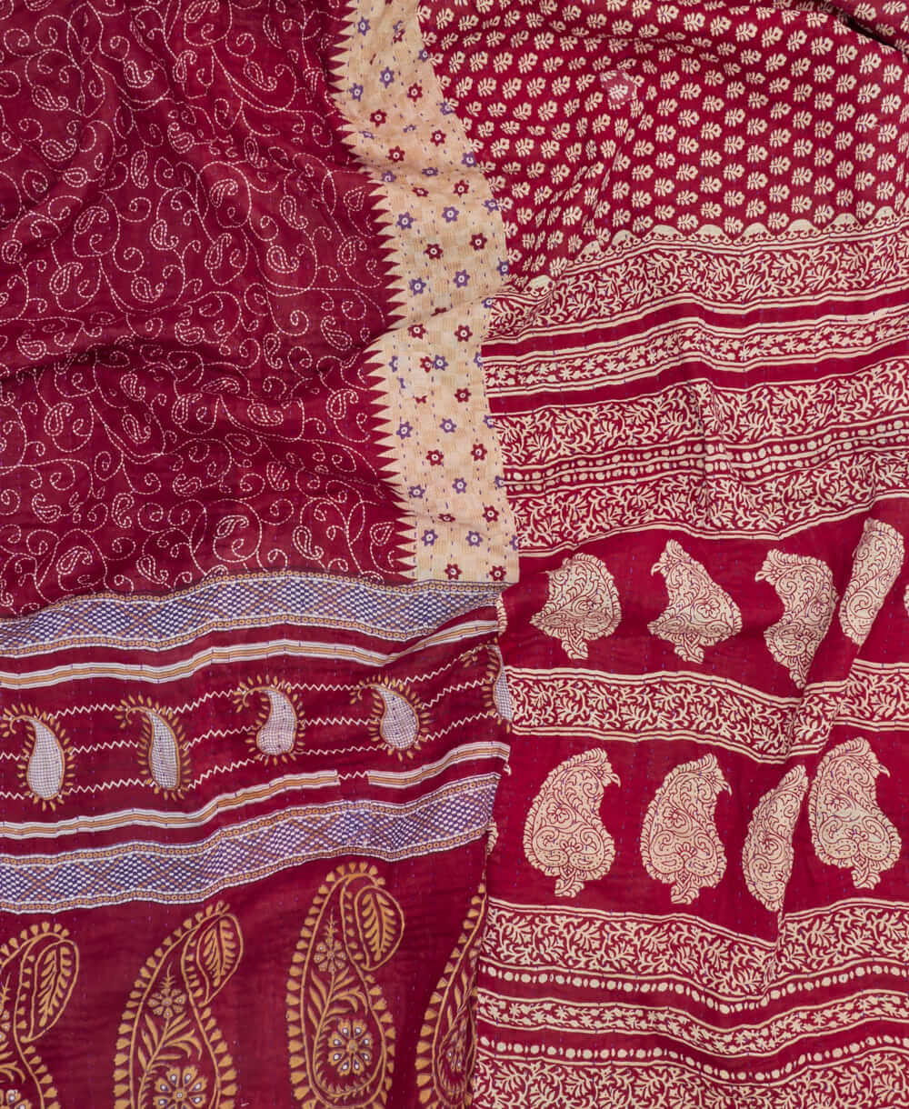 King Kantha Quilt Bedding - No. 240303 - Image 5