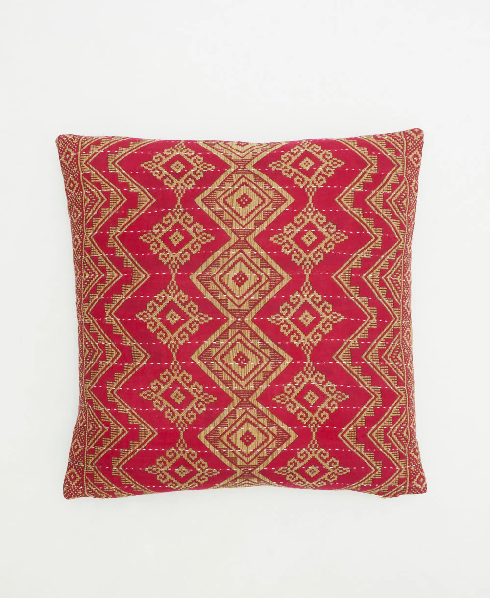 Medium Kantha Throw Pillow - No. 260203
