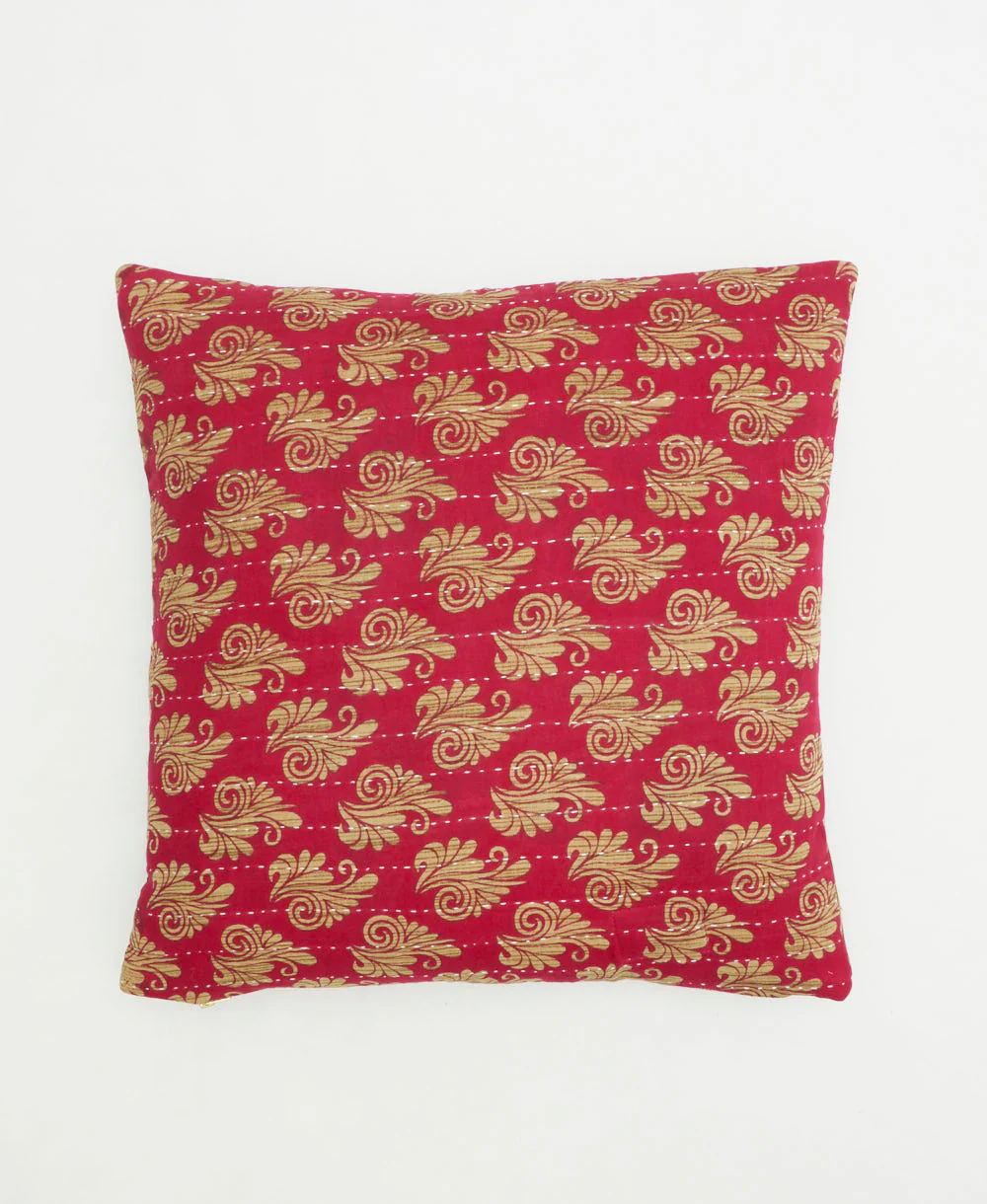 Medium Kantha Throw Pillow - No. 260203 - Image 2