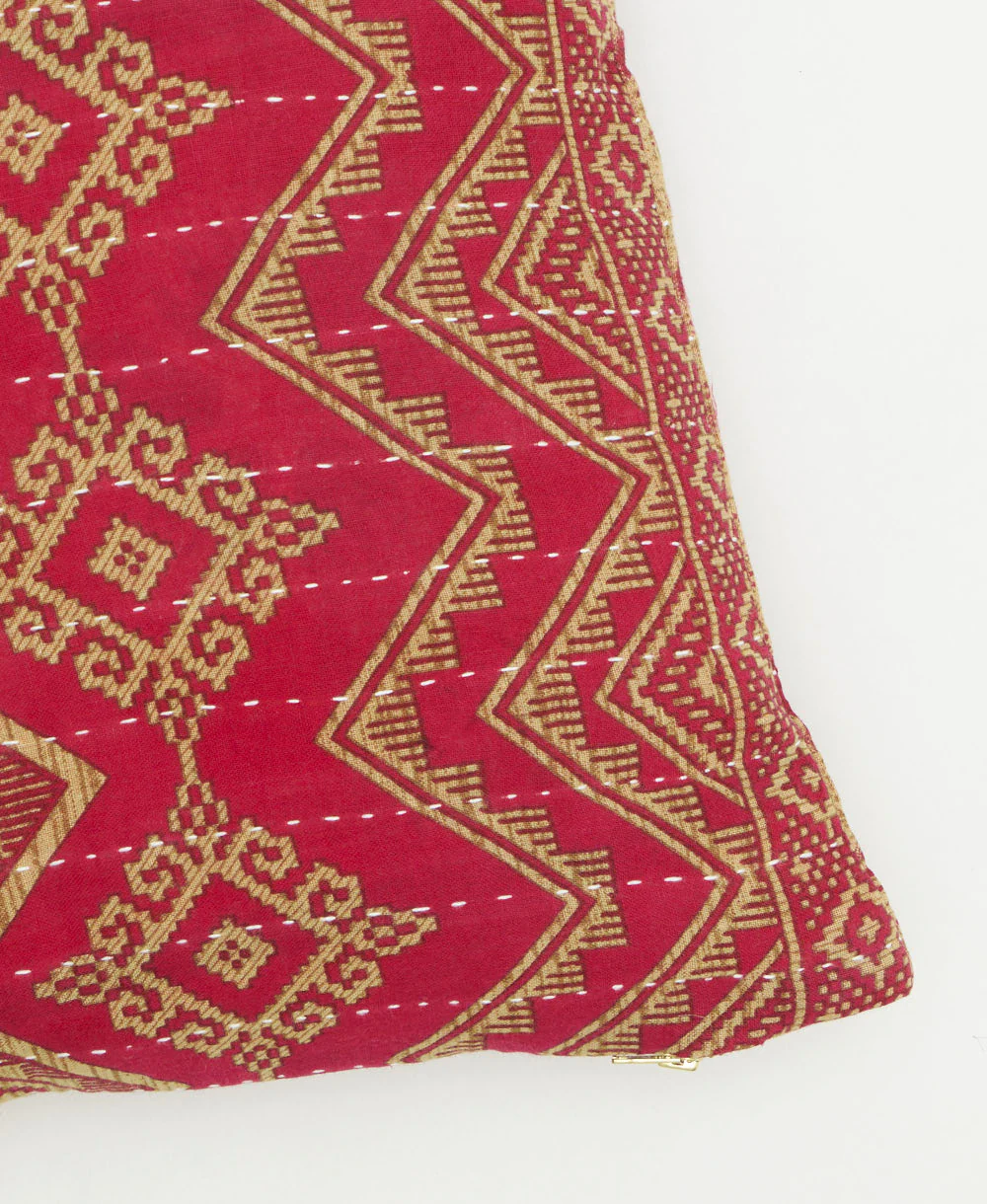Medium Kantha Throw Pillow - No. 260203 - Image 3