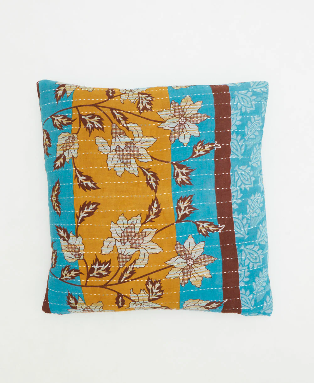 Medium Kantha Throw Pillow - No. 260204 - Image 2