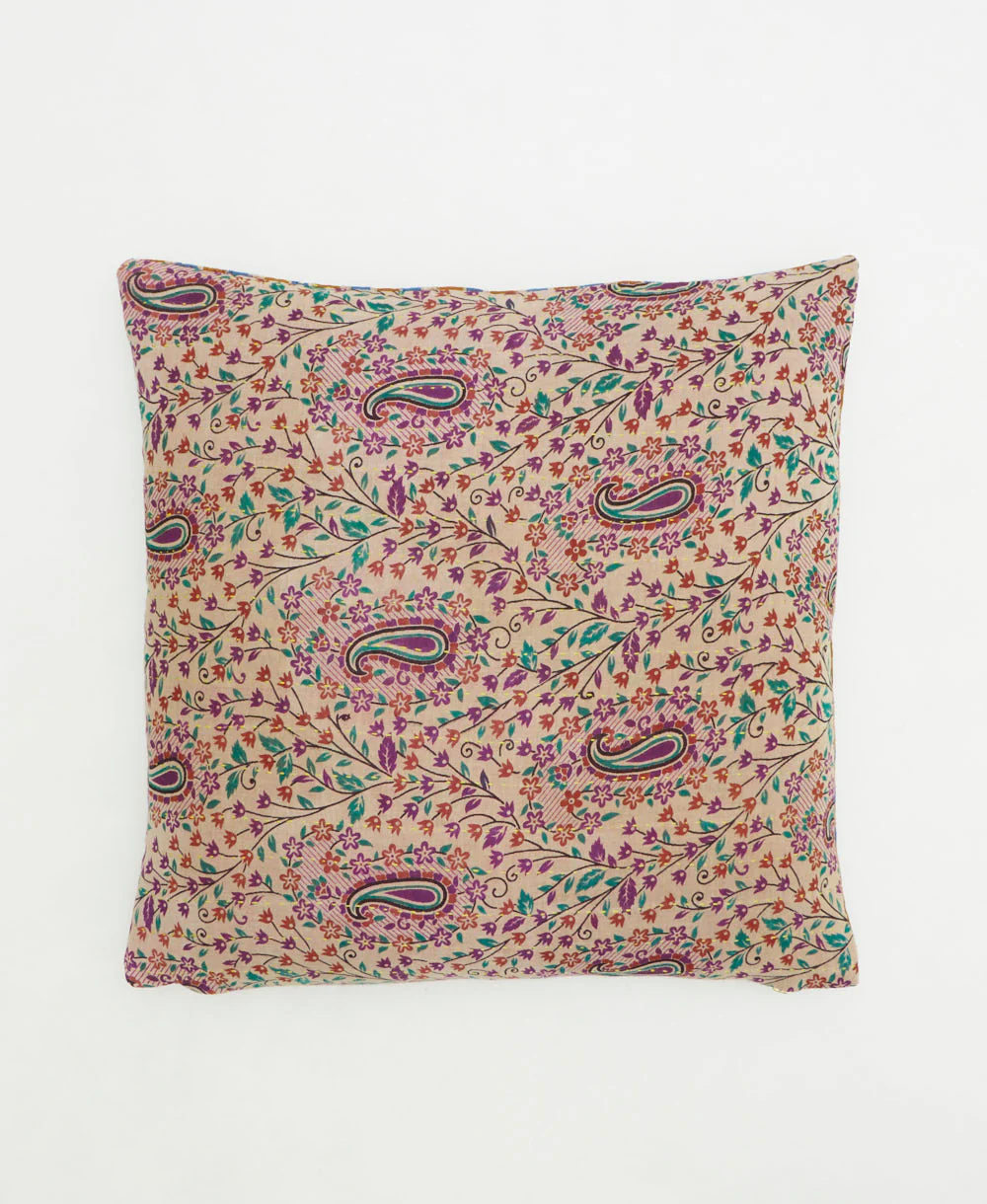 Medium Kantha Throw Pillow - No. 260205