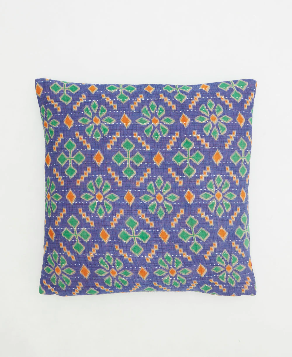 Medium Kantha Throw Pillow - No. 260207