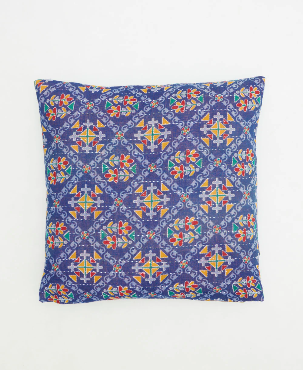 Medium Kantha Throw Pillow - No. 260207 - Image 2