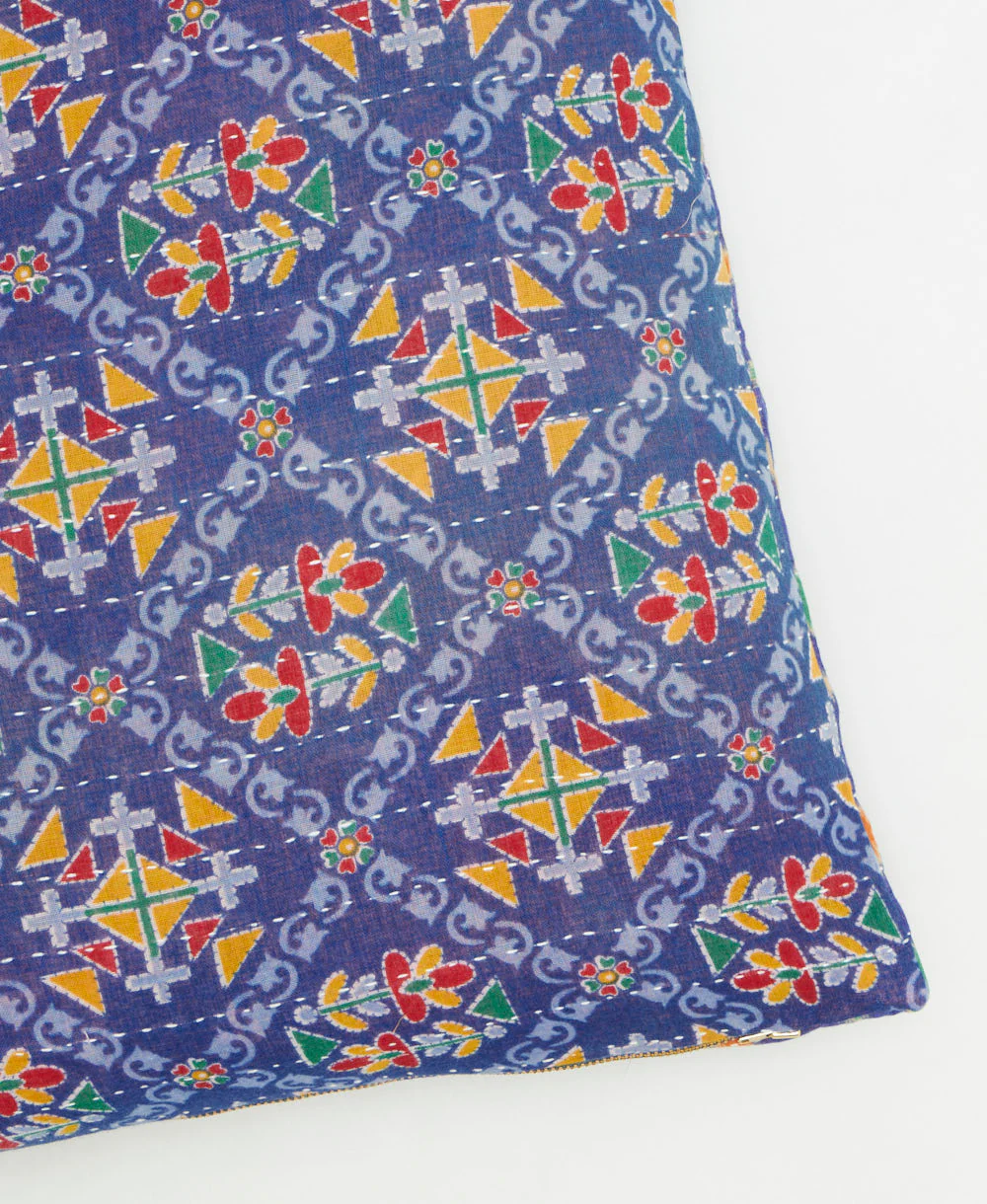 Medium Kantha Throw Pillow - No. 260207 - Image 3