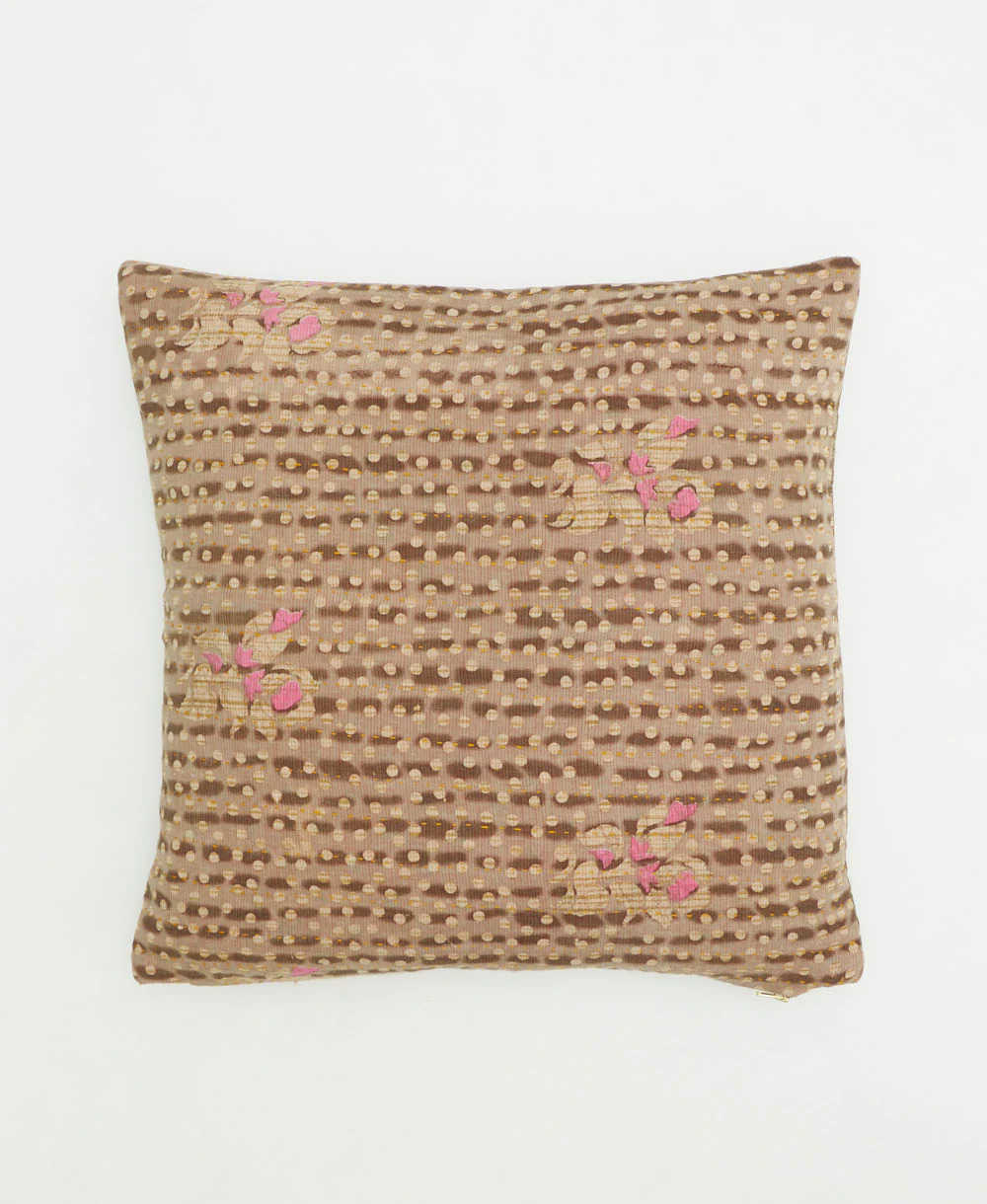 Medium Kantha Throw Pillow - No. 260208