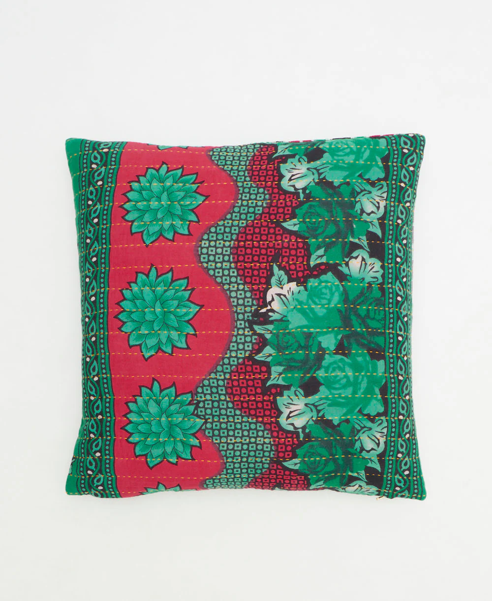 Medium Kantha Throw Pillow - No. 260301