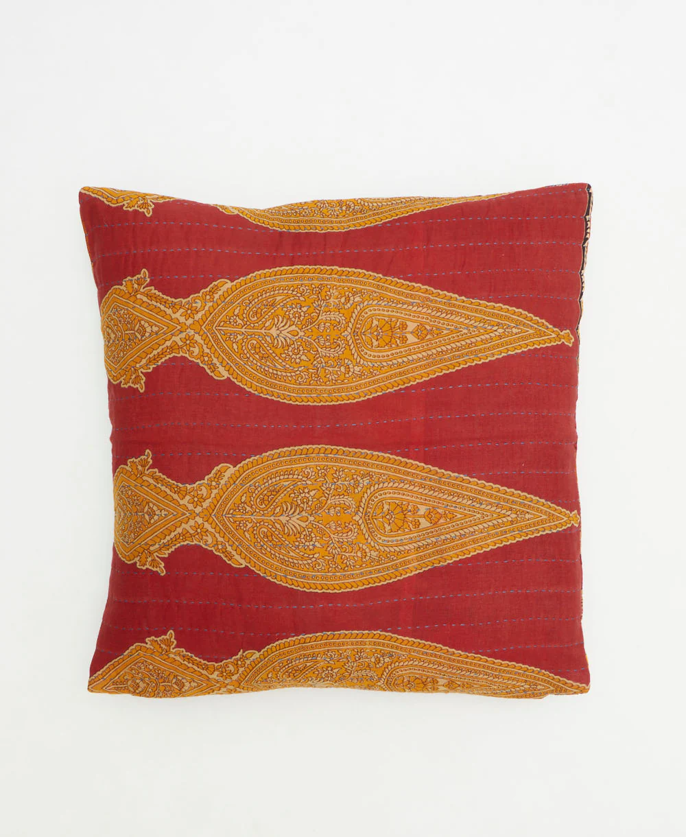 Medium Kantha Throw Pillow - No. 260304 - Image 2