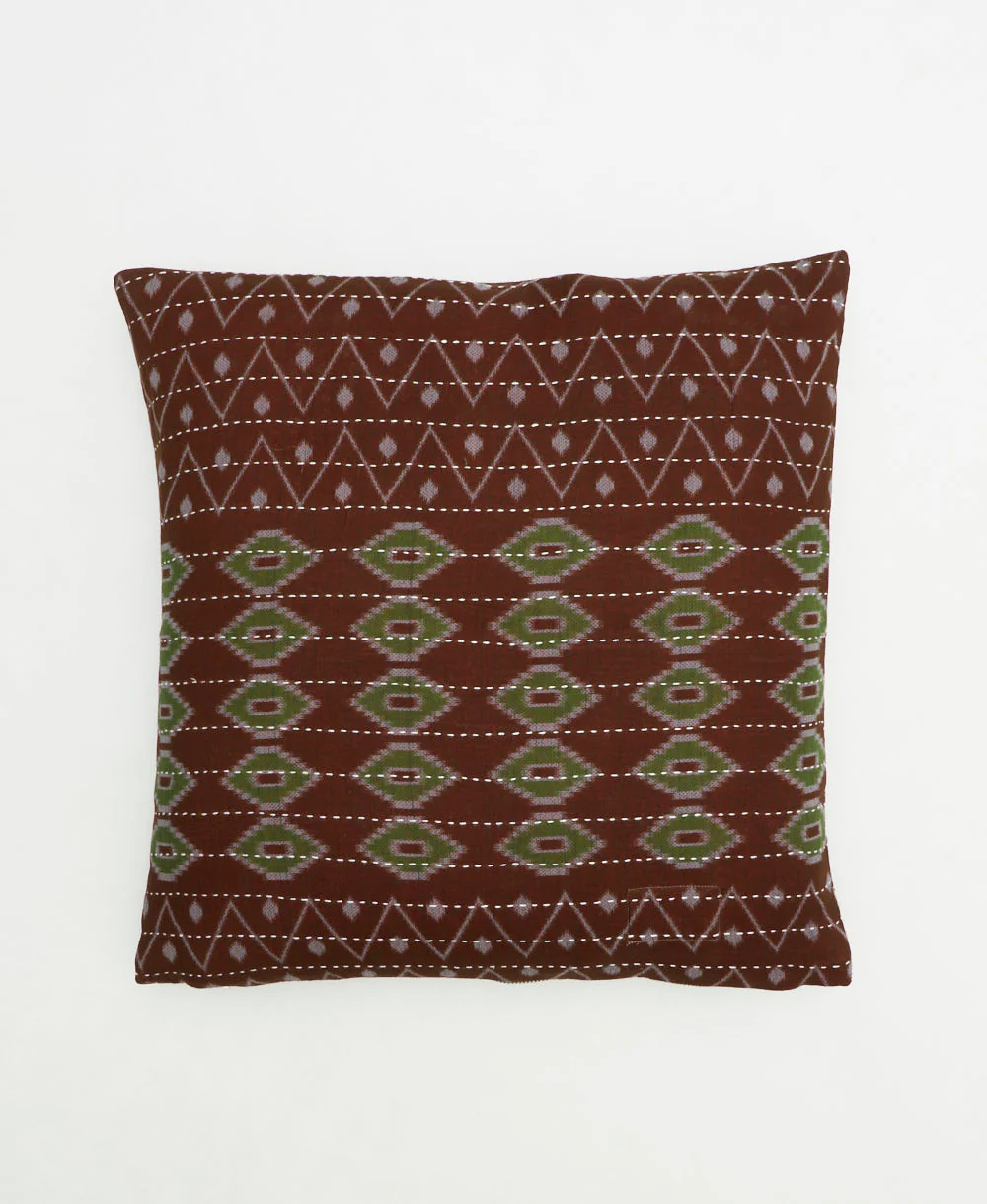 Medium Kantha Throw Pillow - No. 260305 - Image 2