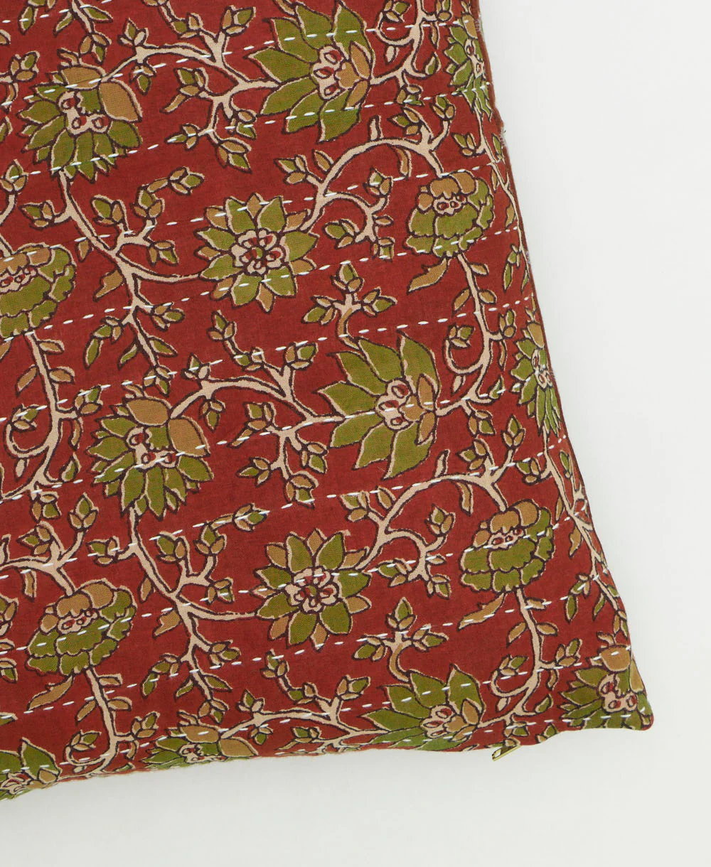 Medium Kantha Throw Pillow - No. 260305 - Image 3