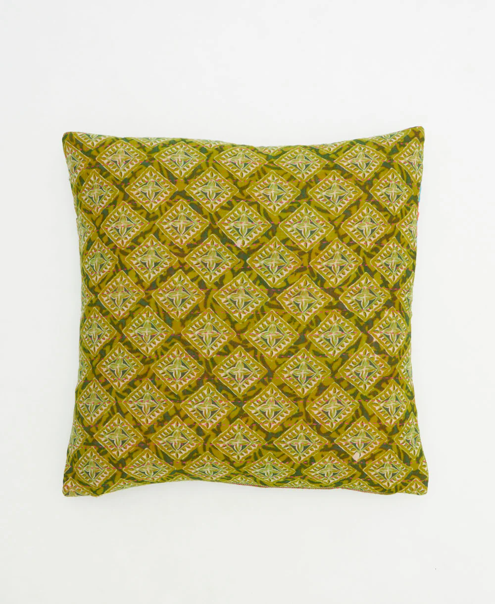 Medium Kantha Throw Pillow - No. 260306 - Image 2
